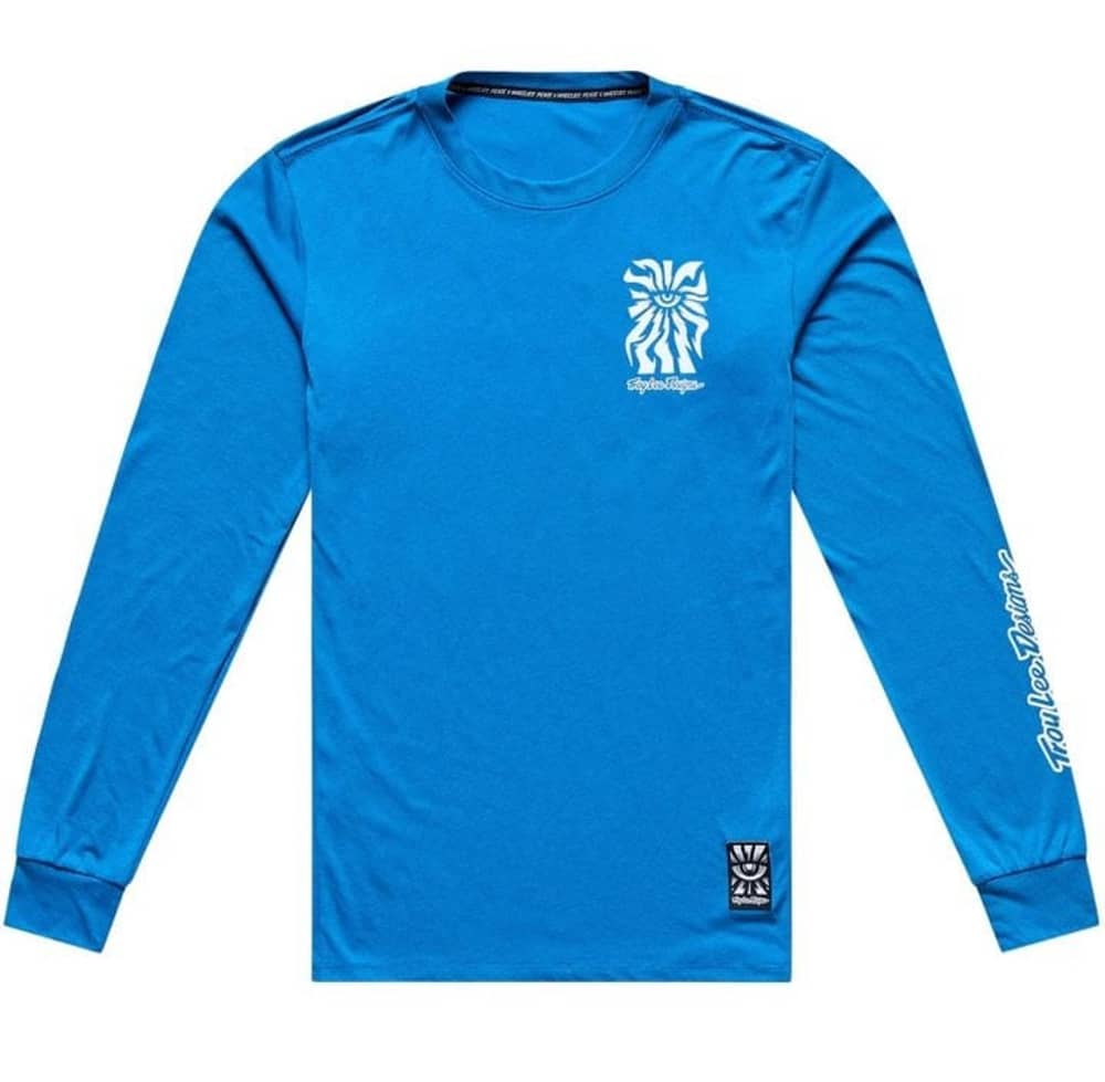 Troy Lee Designs Skyline Ride LS Tee in Aero Blue - Image 2 of 2