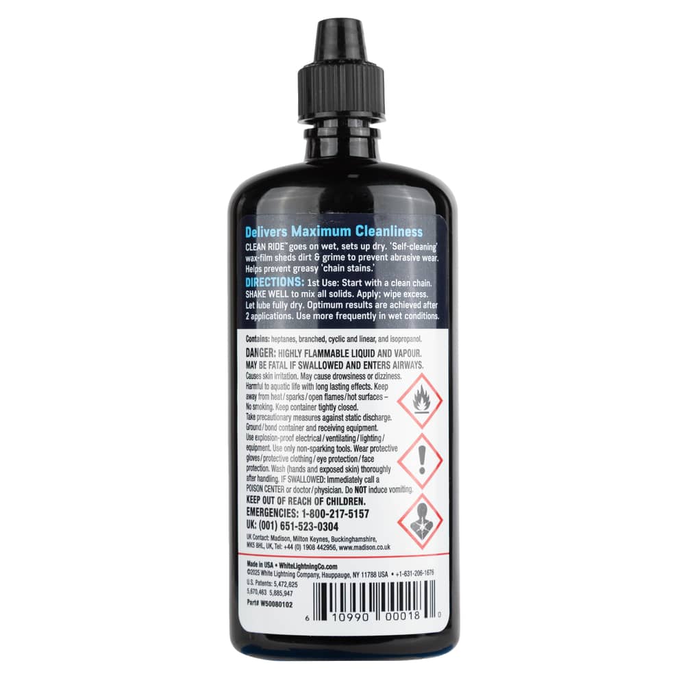White Lightning Clean Ride 8 Oz. Lube - Image 3 of 3