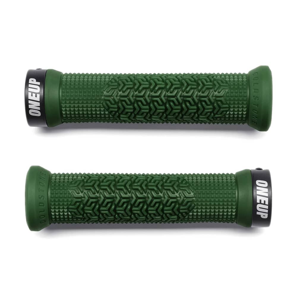 OneUp Components Jackson Goldstone Grips in Dark Green - Image 3 of 4