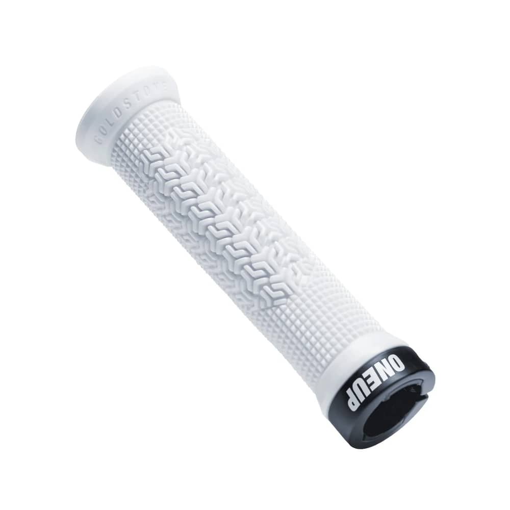OneUp Components Jackson Goldstone Grips in White - Image 2 of 4
