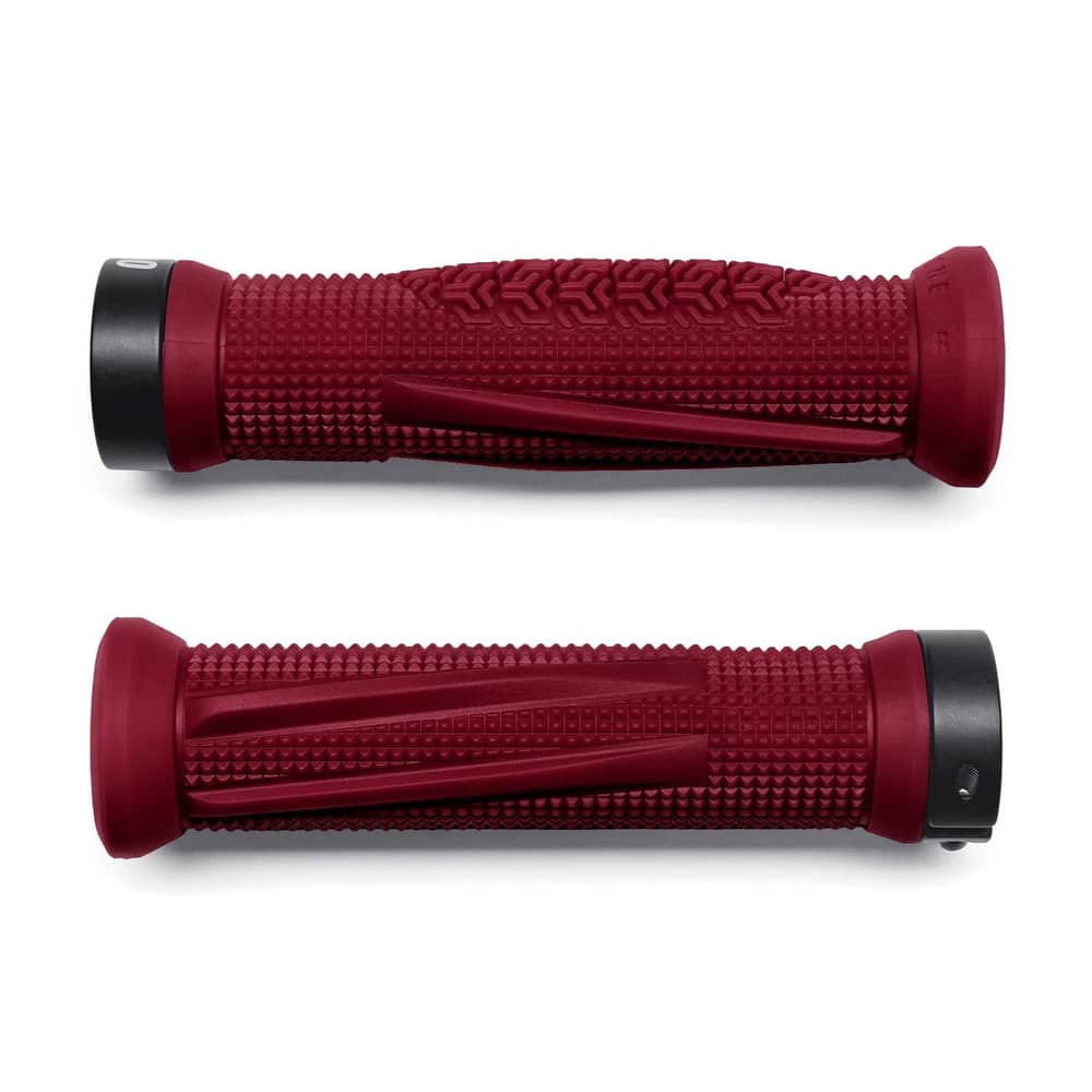 OneUp Components Jackson Goldstone Grips in Maroon - Image 4 of 4