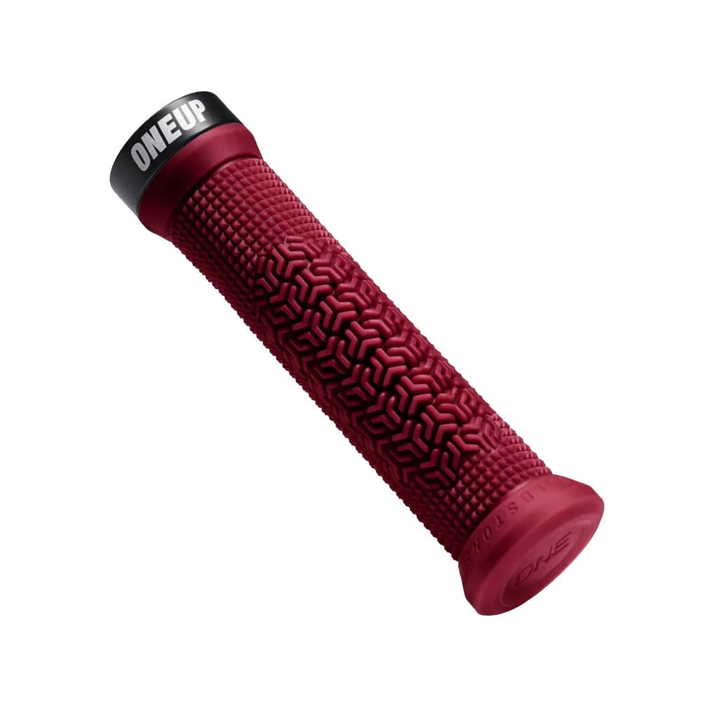 OneUp Components Jackson Goldstone Grips in Maroon - Image 1 of 4