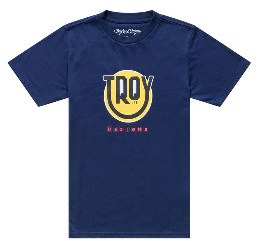Troy Lee Designs | Happy Dayz Youth Ss T-Shirt Men's | Size Large In Navy