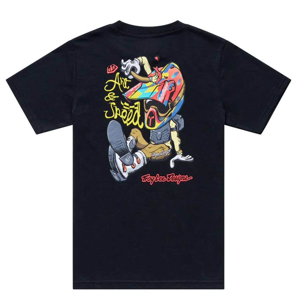 Troy Lee Designs Heritage Youth SS Tee in Black - Image 2 of 2