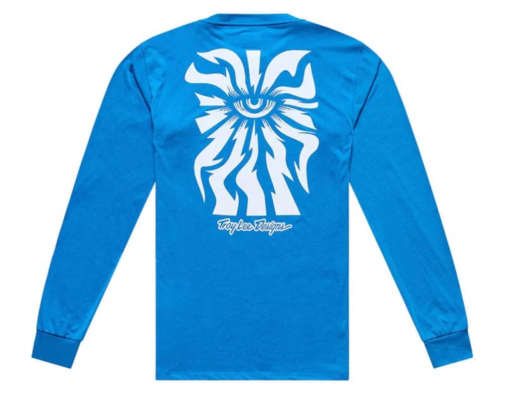 Troy Lee Designs Skyline Ride LS Tee in Glow Blue - Image 2 of 2