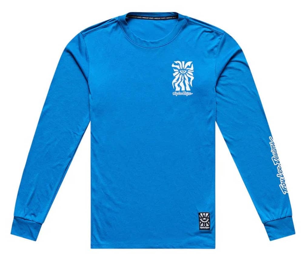 Troy Lee Designs Skyline Ride LS Tee in Glow Blue - Image 1 of 2