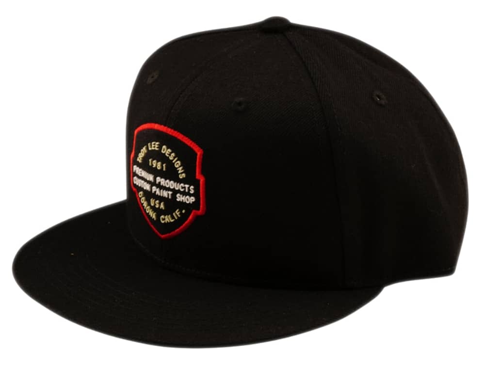 Troy Lee Designs Imprint Flat Bill Snapback in Black - Image 2 of 2