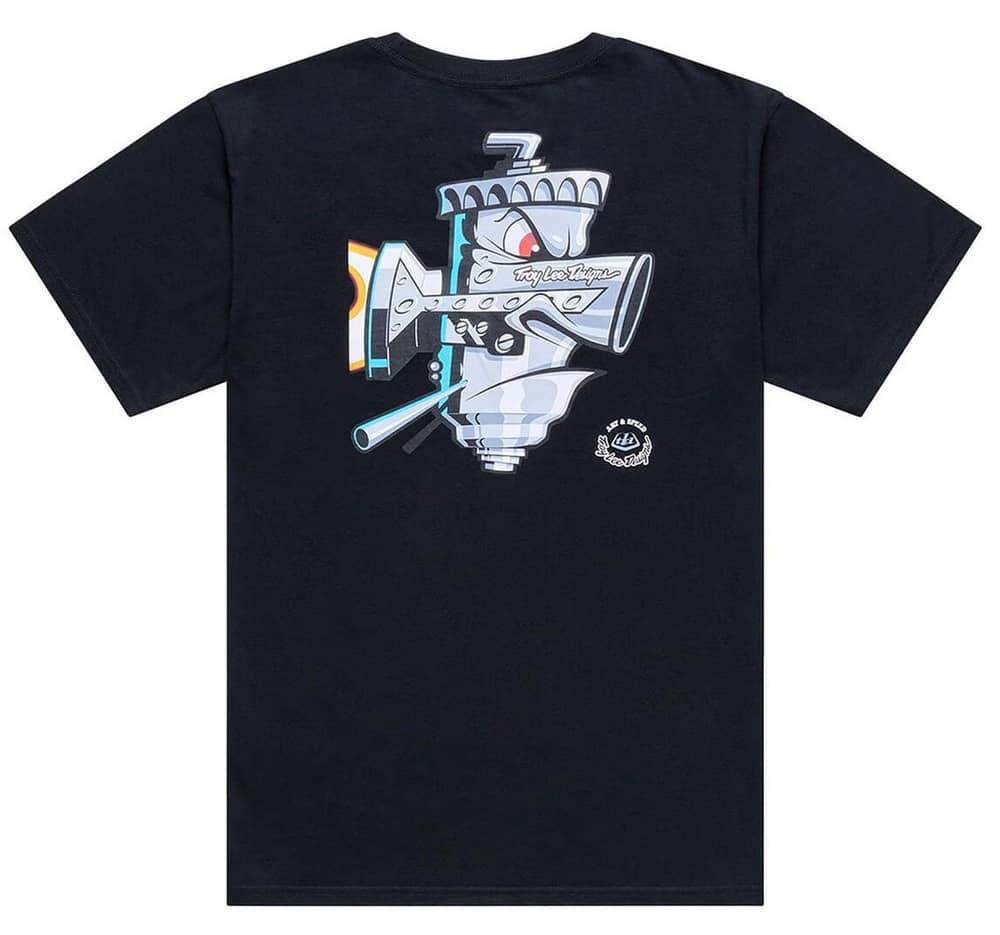 Troy Lee Designs Carb Club SS Tee in Black - Image 1 of 2
