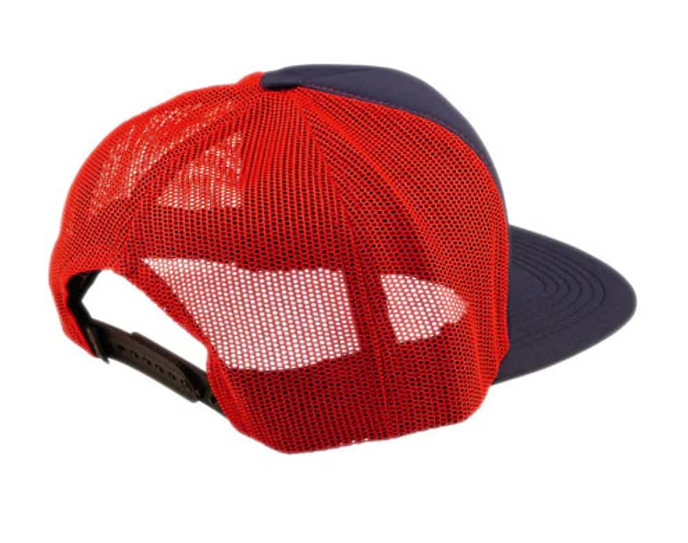 Troy Lee Designs Friday Night Trucker Snapback in Red/Indigo - Image 1 of 2