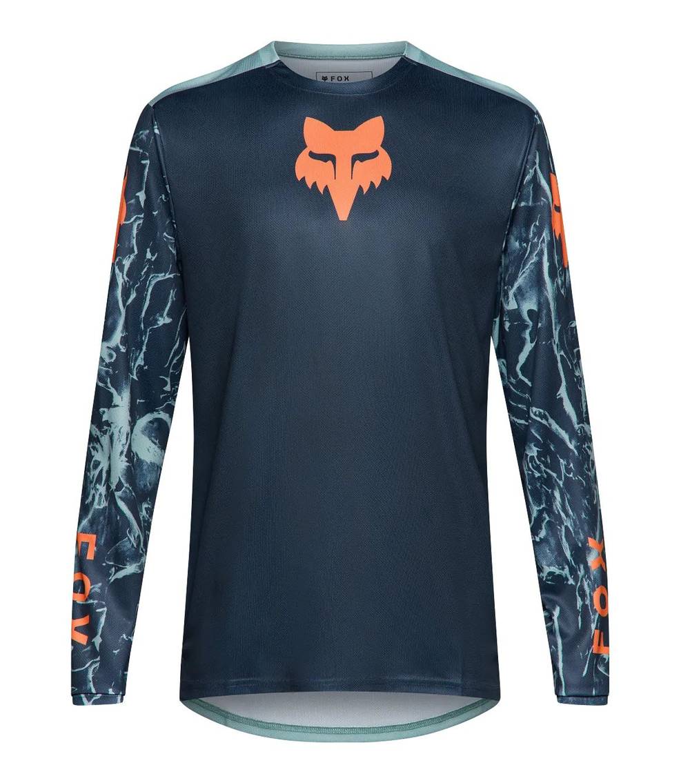 Fox Ranger Ls Jersey Image Print in Arctic Blue - Image 1 of 2
