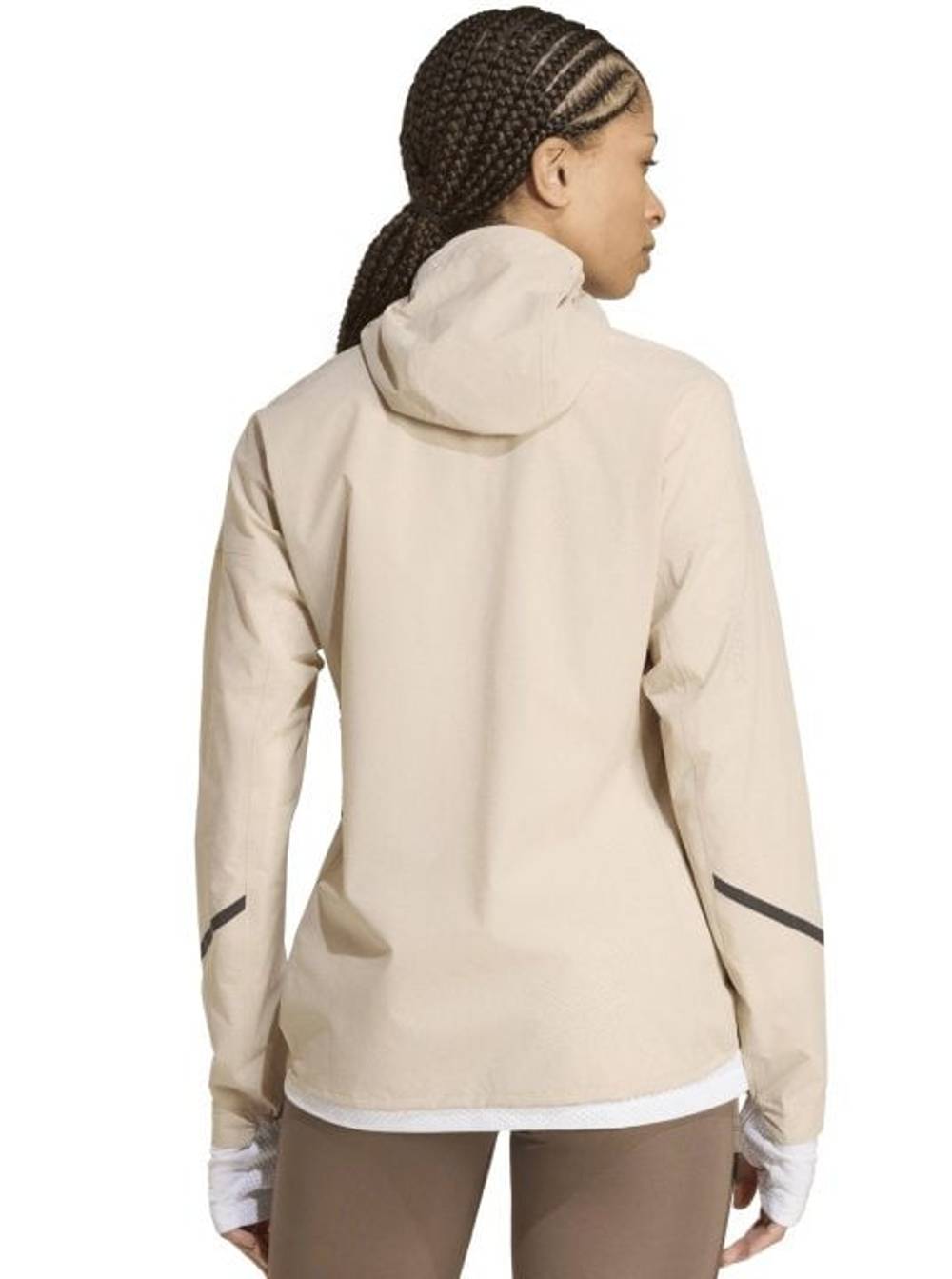 Adidas Terrex Women's Xperior 2.5 Layer Light Climaproof Jkt in Olive Strata - Image 3 of 3