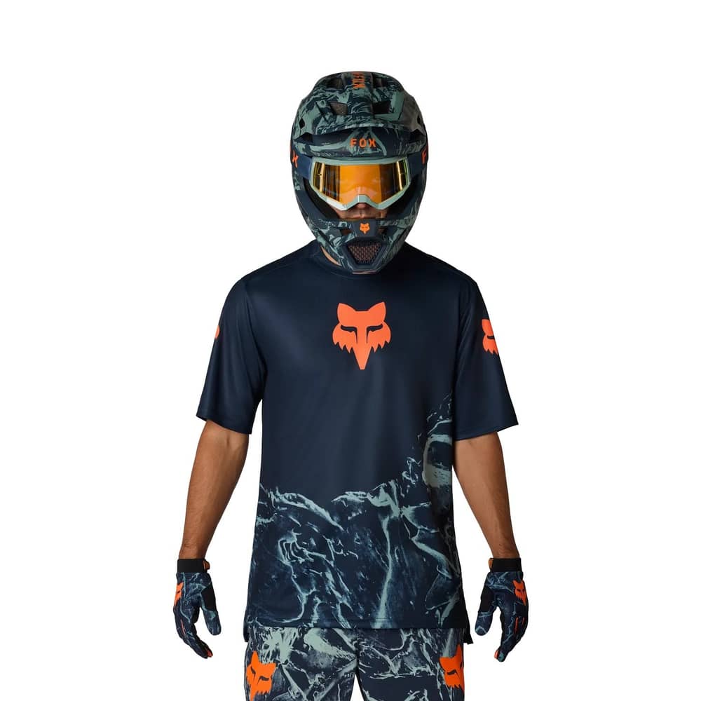 Fox Ranger Ss Jersey Image Print in Arctic Blue - Image 3 of 6