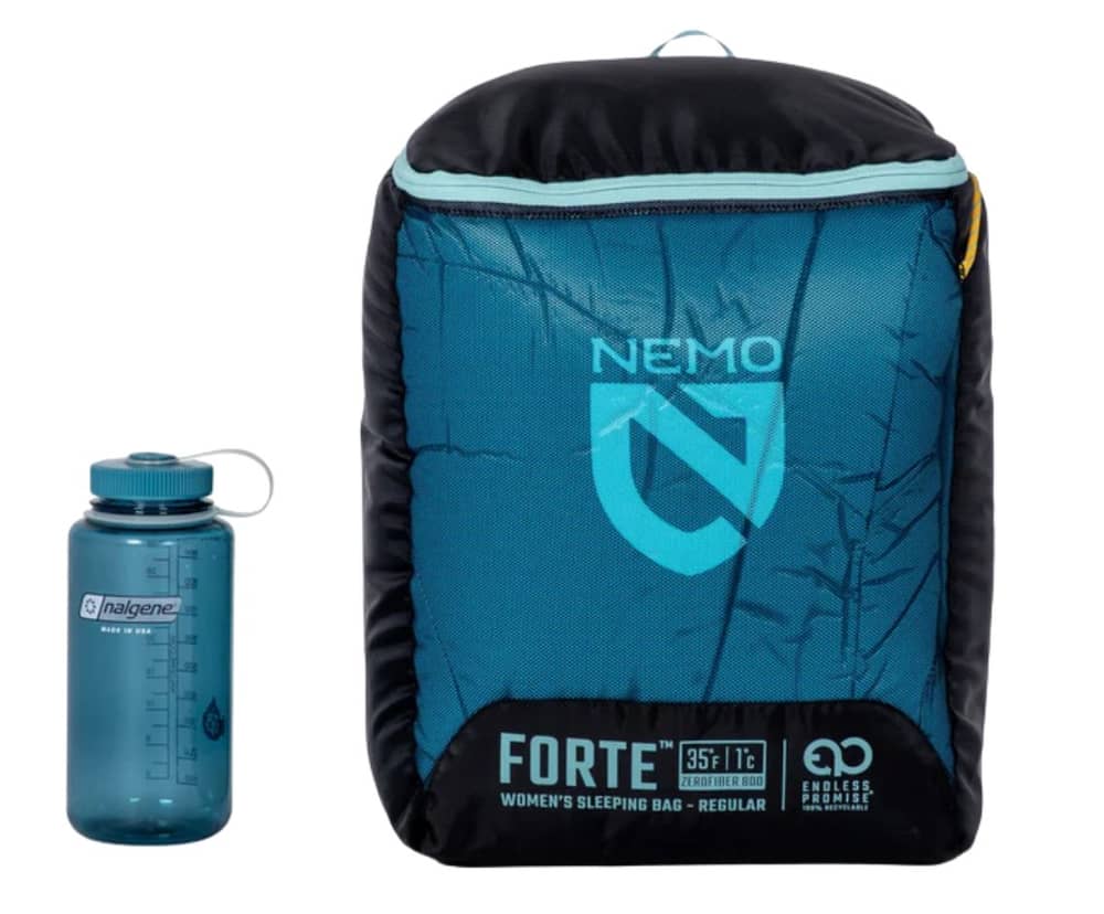 Nemo Forte Womens 35 Endless Promise Sleeping Bag in Algiers/Aquifer - Image 4 of 4