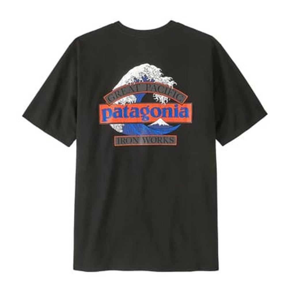 Patagonia Men's Great Waves Responsibili-Tee in Black - Image 1 of 2