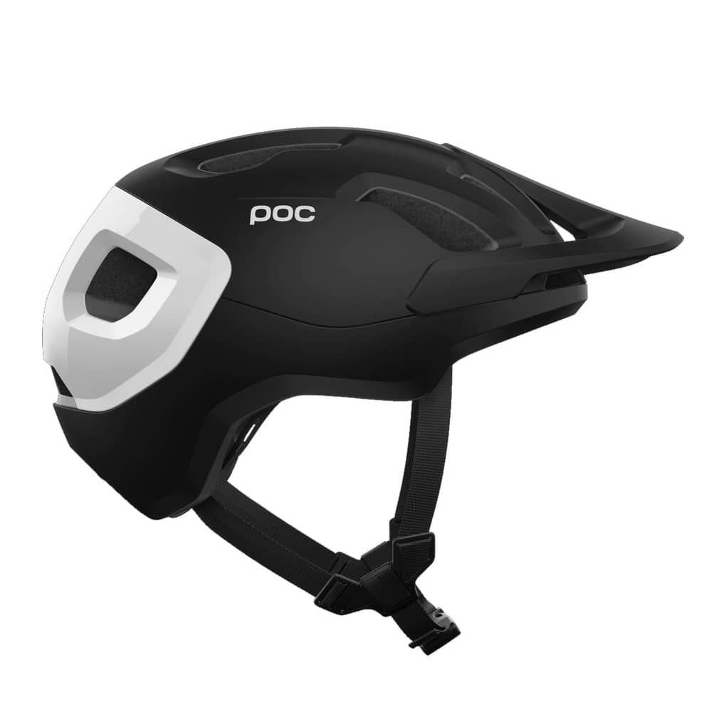 POC Axion Race MIPS Helmet in Uranium Black Matte/Hydrogen White - Image 3 of 4
