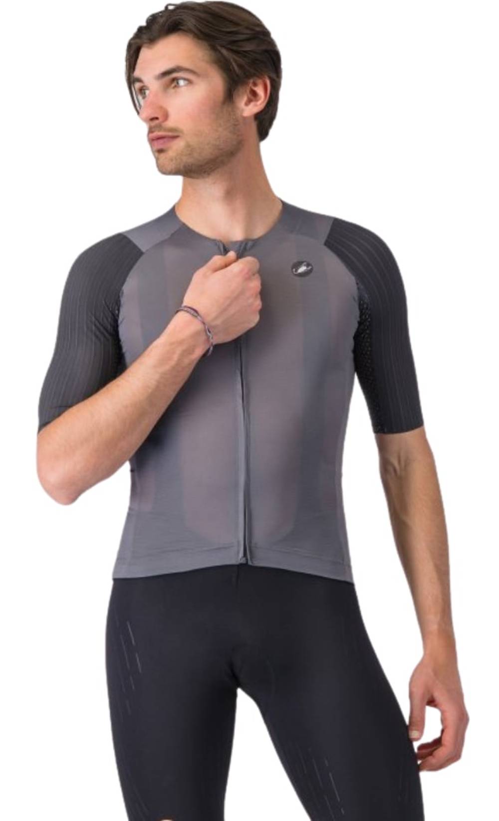 Castellli Aero Race 8S Jersey in Smoky Gray - Image 1 of 2