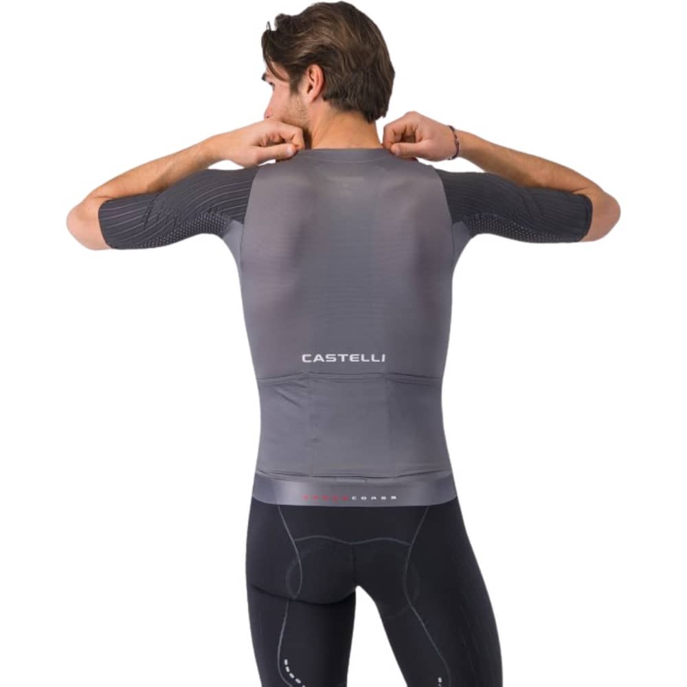 Castellli Aero Race 8S Jersey in Smoky Gray - Image 2 of 2