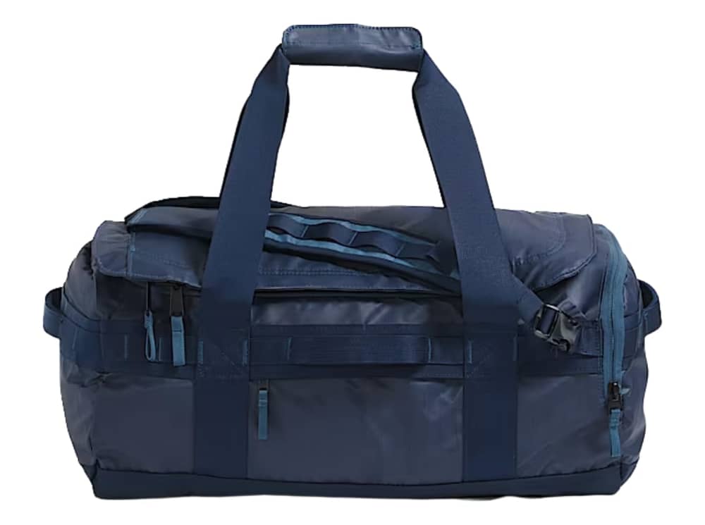 The North Face Base Camp Voyager Duffel—42L in Shady Blue/Summit Navy - Image 1 of 4