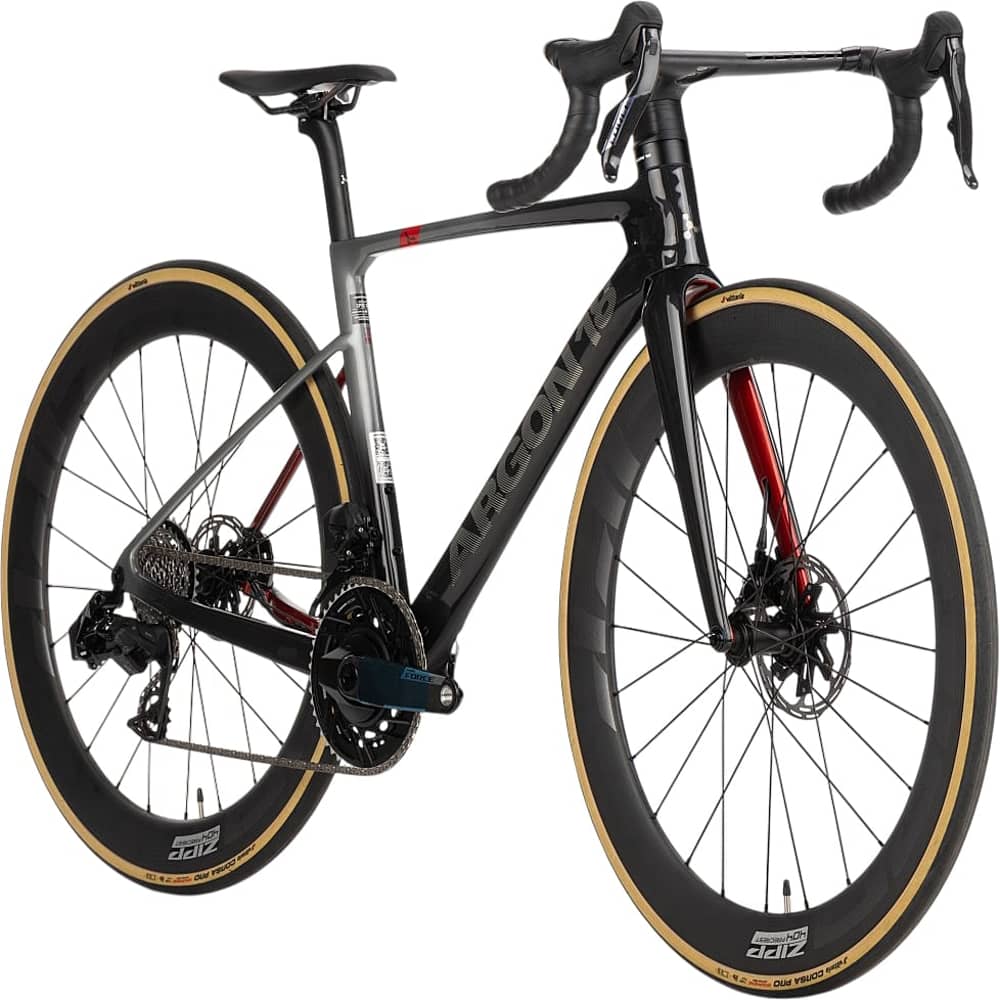 Argon 18 SUM Pro Force AXS Bike 2026 in Titanium/Racing Red - Image 3 of 5