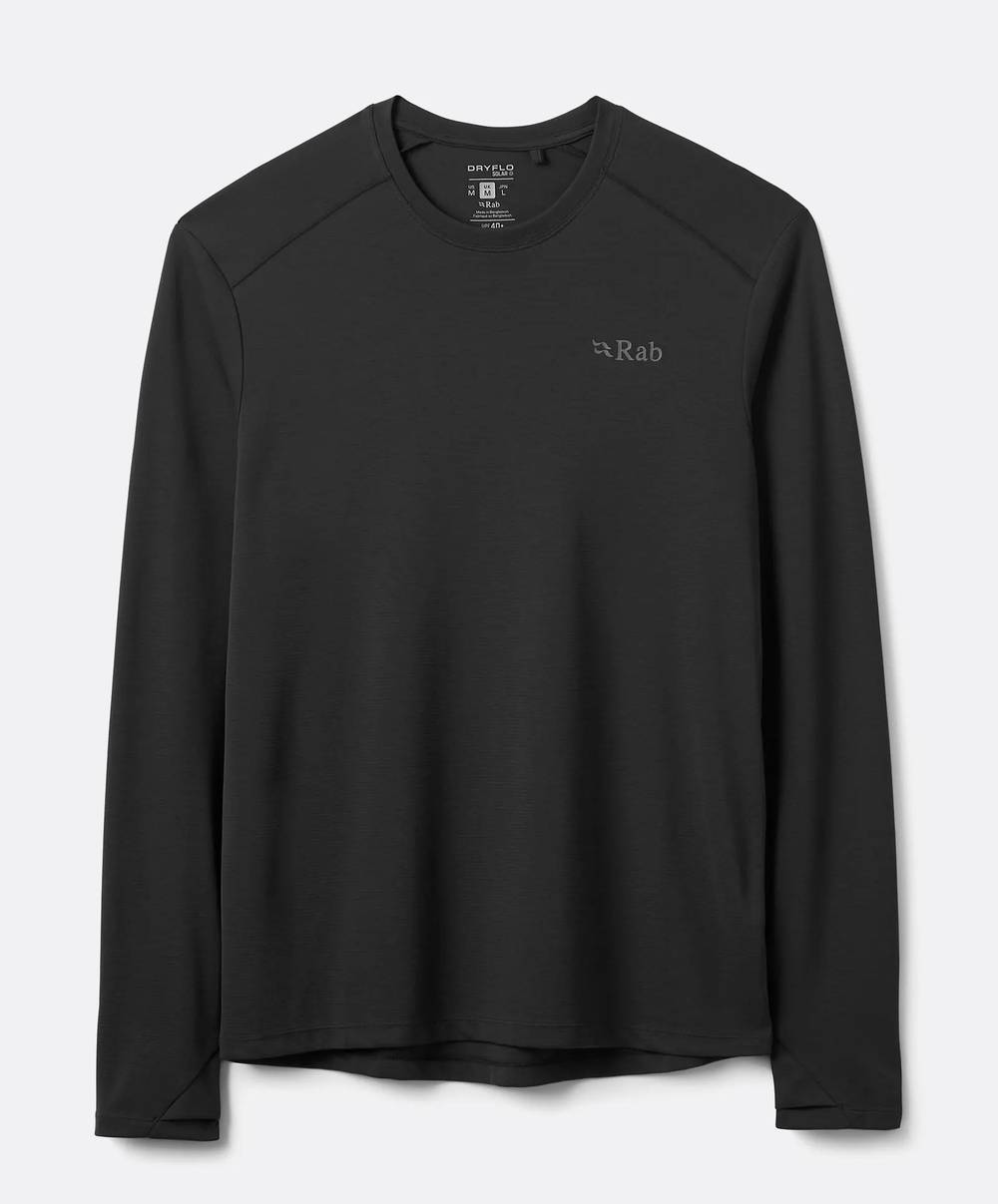 Rab Force Long Sleeve Tee in Black - Image 1 of 1
