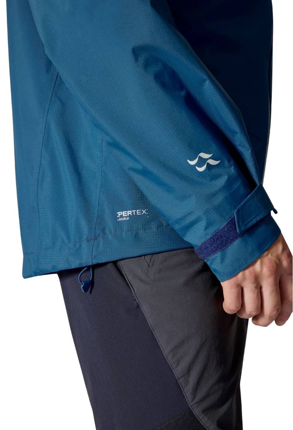 Rab Downpour Mountain Jacket in Tempest Blue - Image 3 of 4