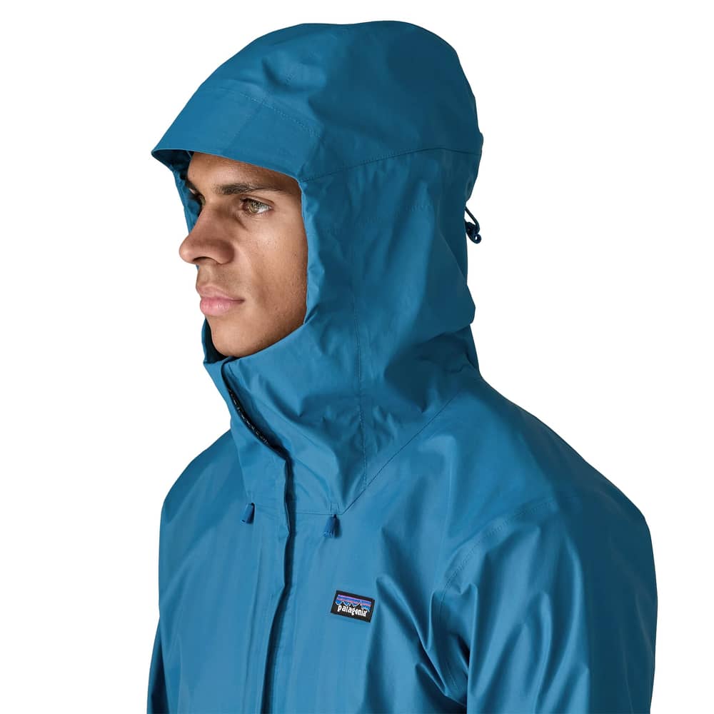 Patagonia Men's Torrentshell 3L Rain Jacket in Aquatic Blue - Image 3 of 3