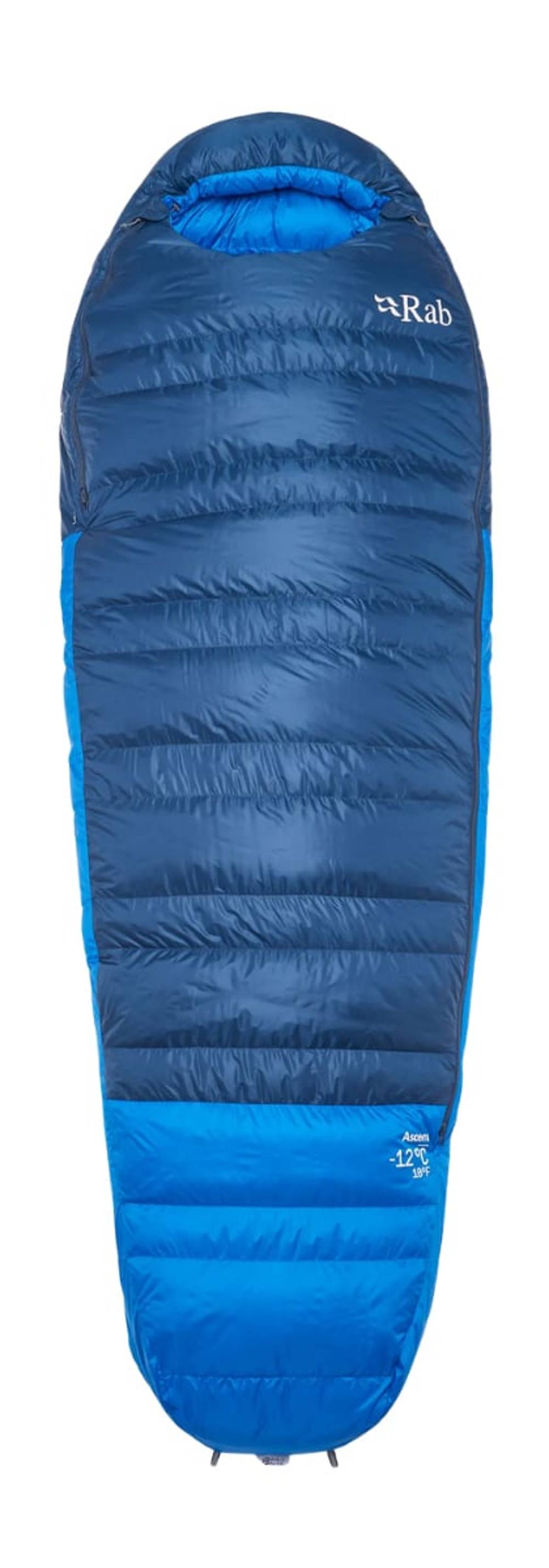 Rab Ascent -12C / 10F Sleeping Bag in Tempest Blue/Maya Blue - Image 3 of 3
