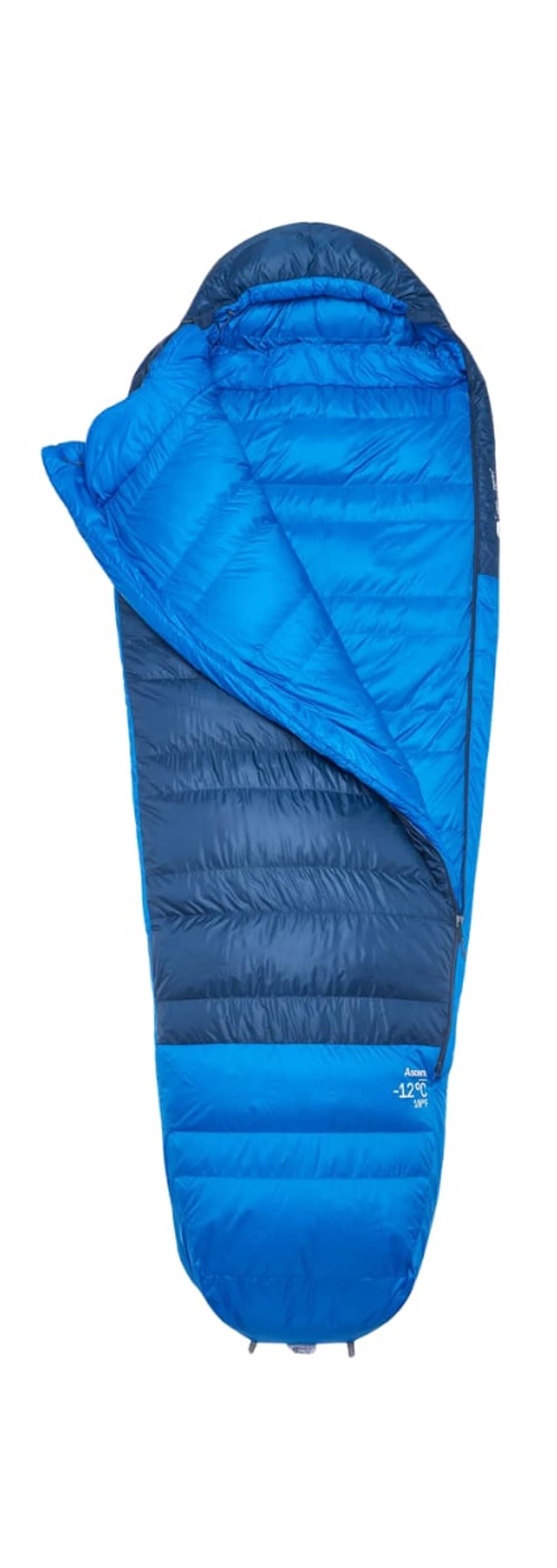 Rab Ascent -12C / 10F Sleeping Bag in Tempest Blue/Maya Blue - Image 1 of 3