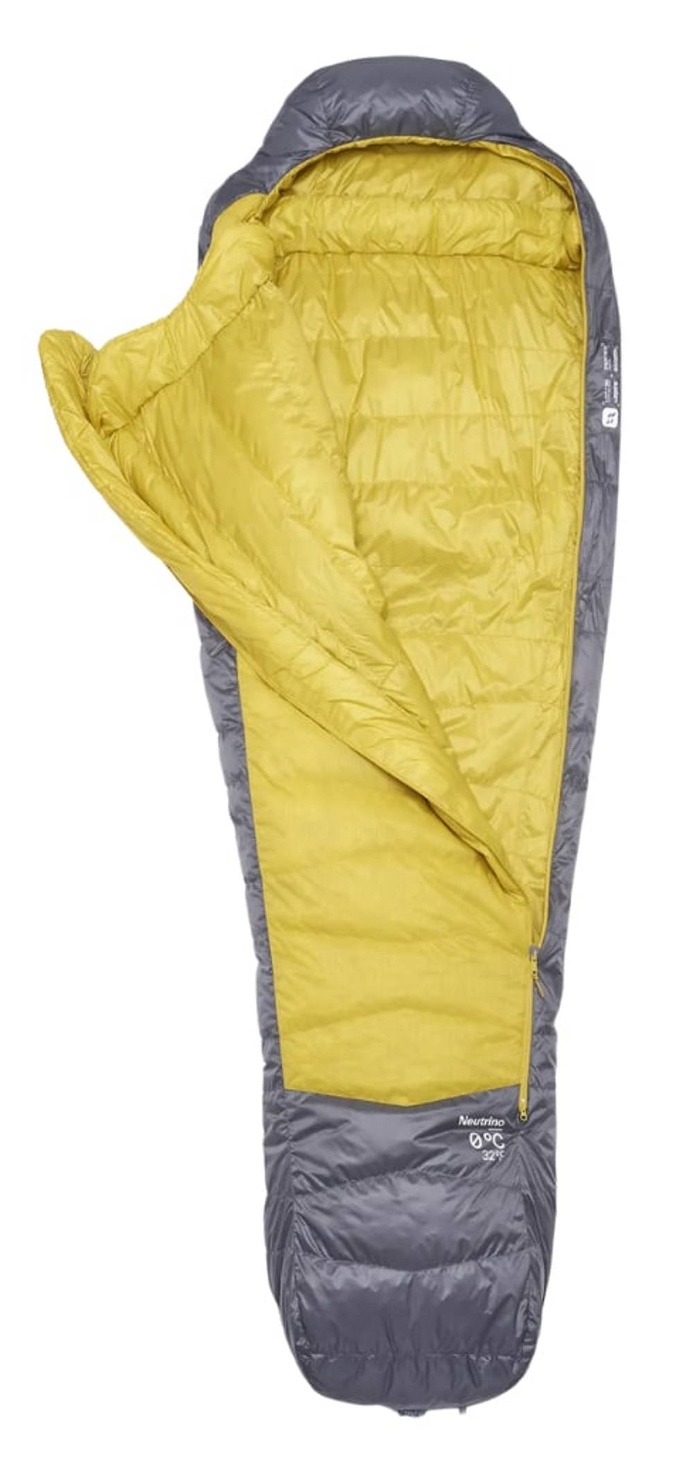 Rab Neutrino 0C / 32F Sleeping Bag in Graphene/Dark Pollen - Image 2 of 2