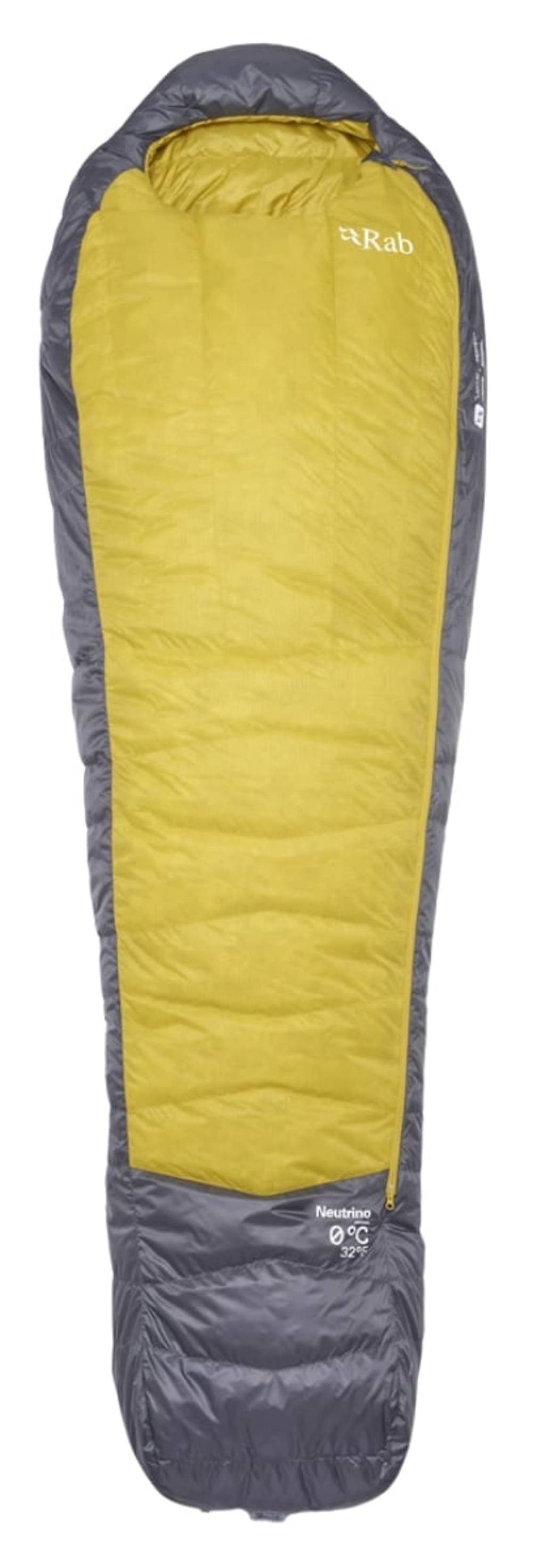 Rab Neutrino 0C / 32F Sleeping Bag in Graphene/Dark Pollen - Image 1 of 2