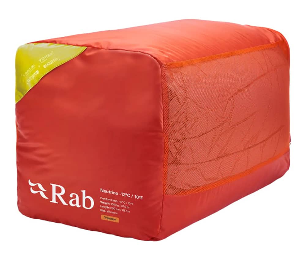 Rab Neutrino -6C / 20F Wmns Sleeping Bag in Zinc/Dark Pollen - Image 2 of 3