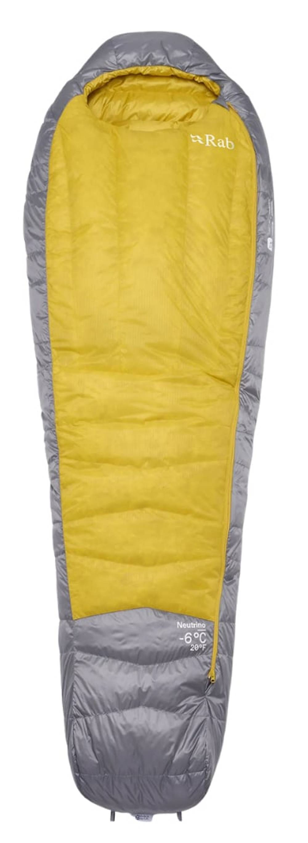 Rab Neutrino -6C / 20F Wmns Sleeping Bag in Zinc/Dark Pollen - Image 3 of 3