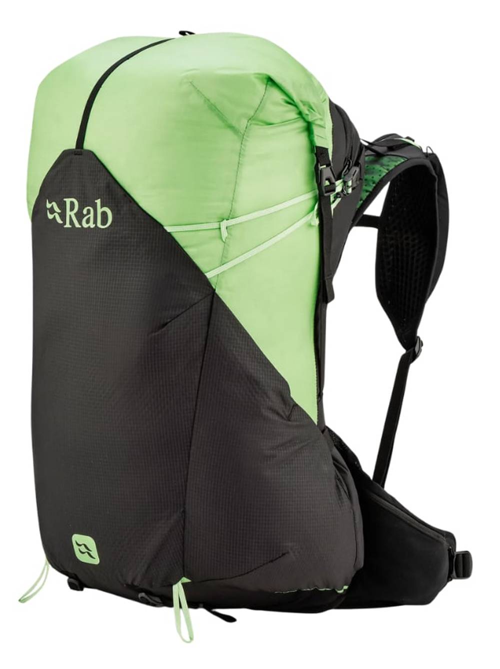 Rab Syclon XP 38L ND Backpack in Black/Dark Fig Green - Image 2 of 3