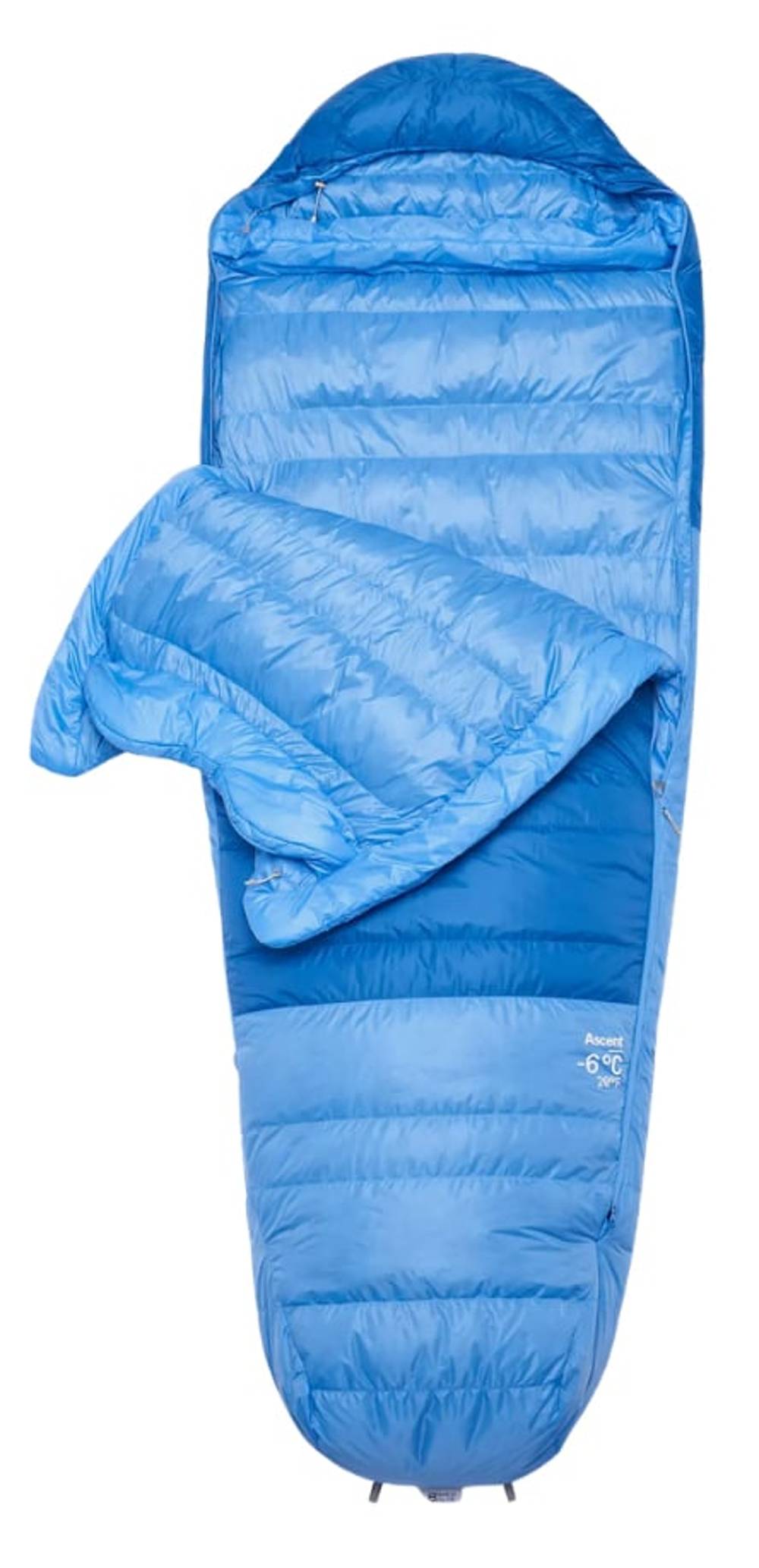 Rab Ascent -6C/ 20F Wmns Sleeping Bag in Dark Bluebird/Bluebird - Image 2 of 3