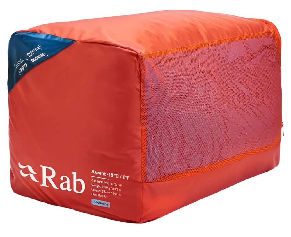 Rab Ascent -12C / 10F Wmns Sleeping Bag in Dark Bluebird/Bluebird - Image 3 of 3
