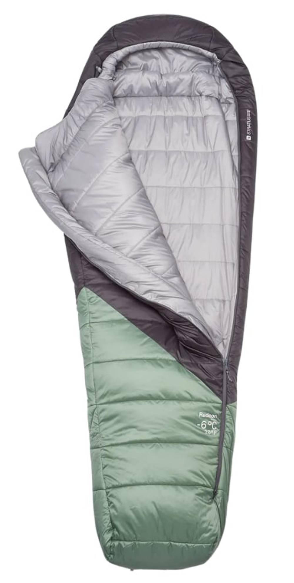 Rab Radeon -6C / 20F Wmns Sleeping Bag in Dark Fig Green/Graphene - Image 2 of 2