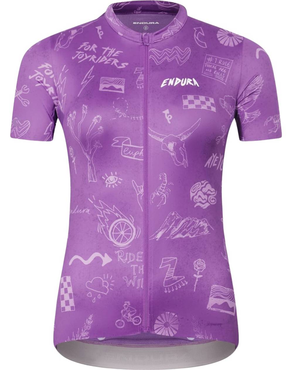 Endura Women's Pro SL S/S Print Jersey in End Purple - Image 1 of 2