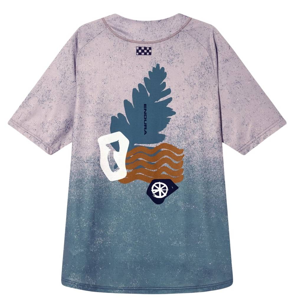 Endura Singletrack S/S Print Tee in Titanium - Image 2 of 3