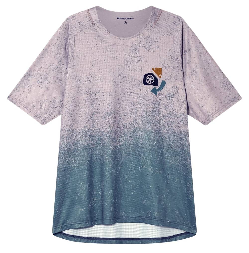 Endura Singletrack S/S Print Tee in Titanium - Image 1 of 3