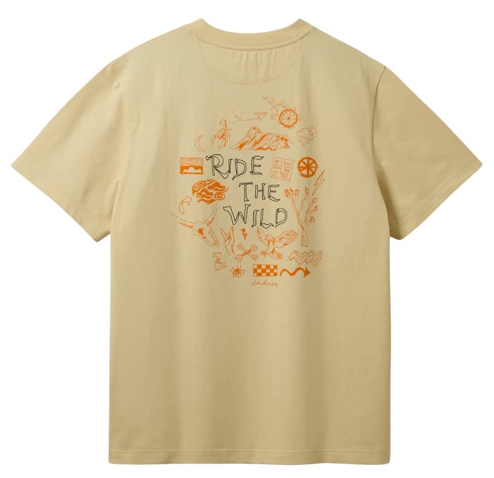 Endura Ride The Wild Graphic Tee in Light Sand - Image 2 of 3
