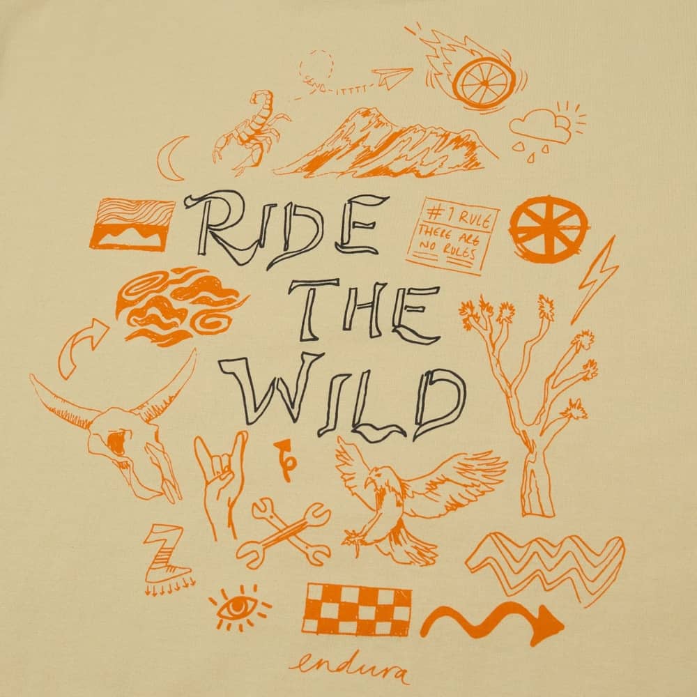 Endura Ride The Wild Graphic Tee in Light Sand - Image 3 of 3