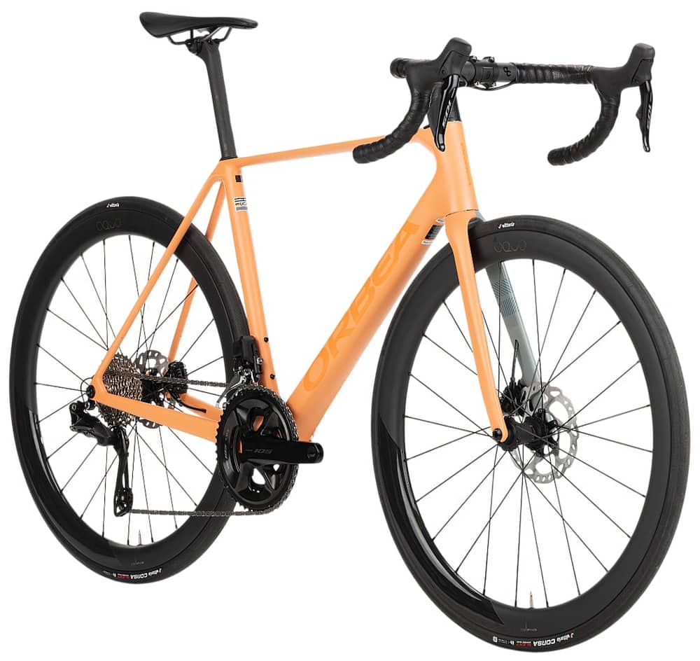 Orbea Orca M30i LTD PWR Bike in Orange/Blue - Image 4 of 6