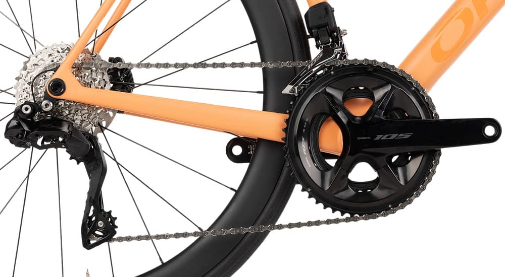 Orbea Orca M30i LTD PWR Bike in Orange/Blue - Image 3 of 6