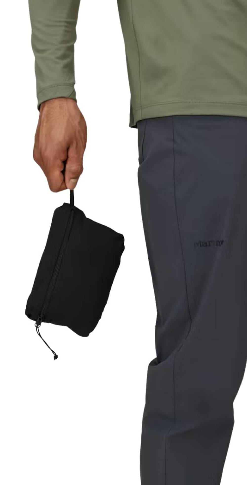 Marmot Superalloy Bio Rain Jacket in Black - Image 4 of 5