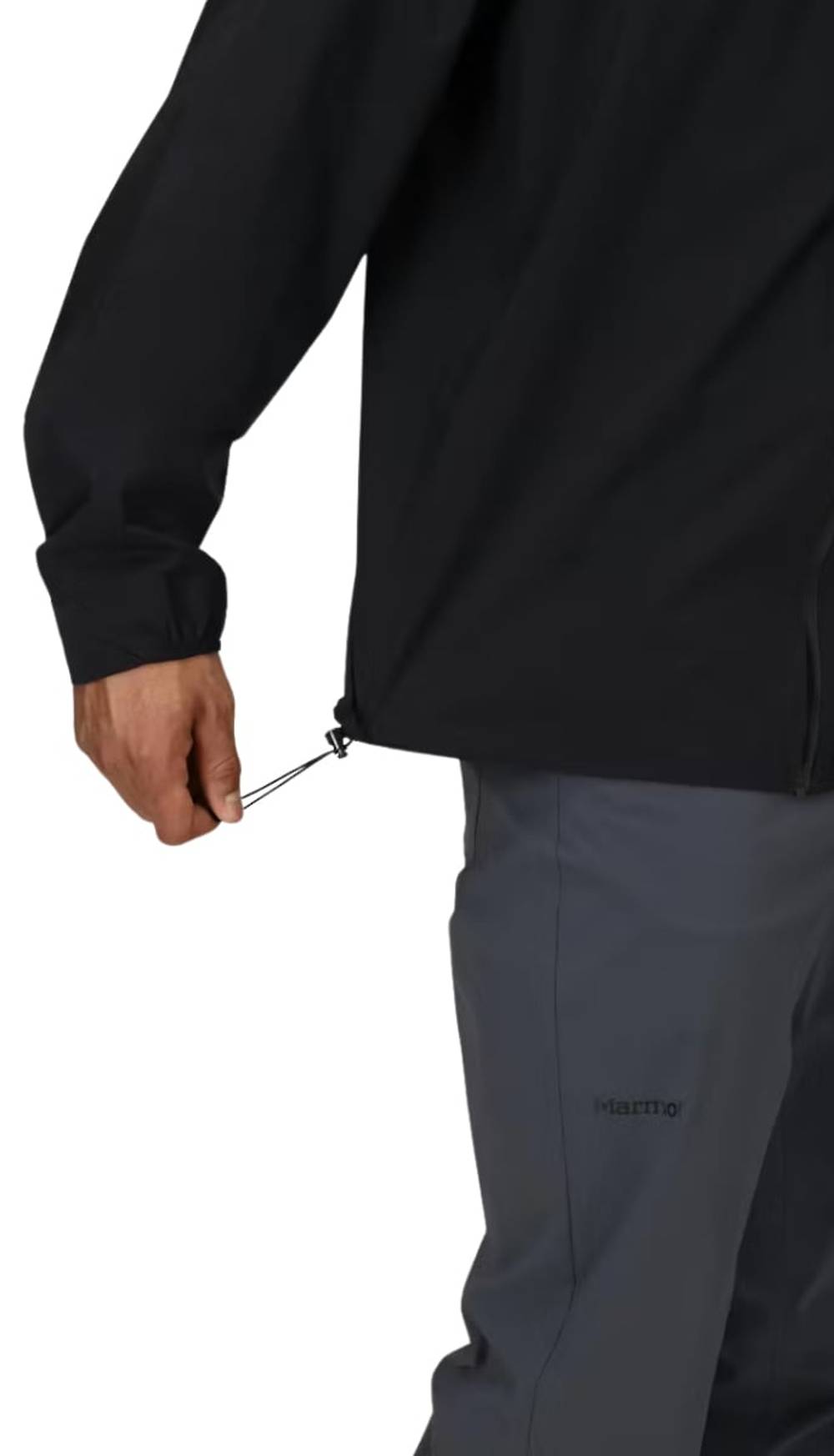 Marmot Superalloy Bio Rain Jacket in Black - Image 3 of 5
