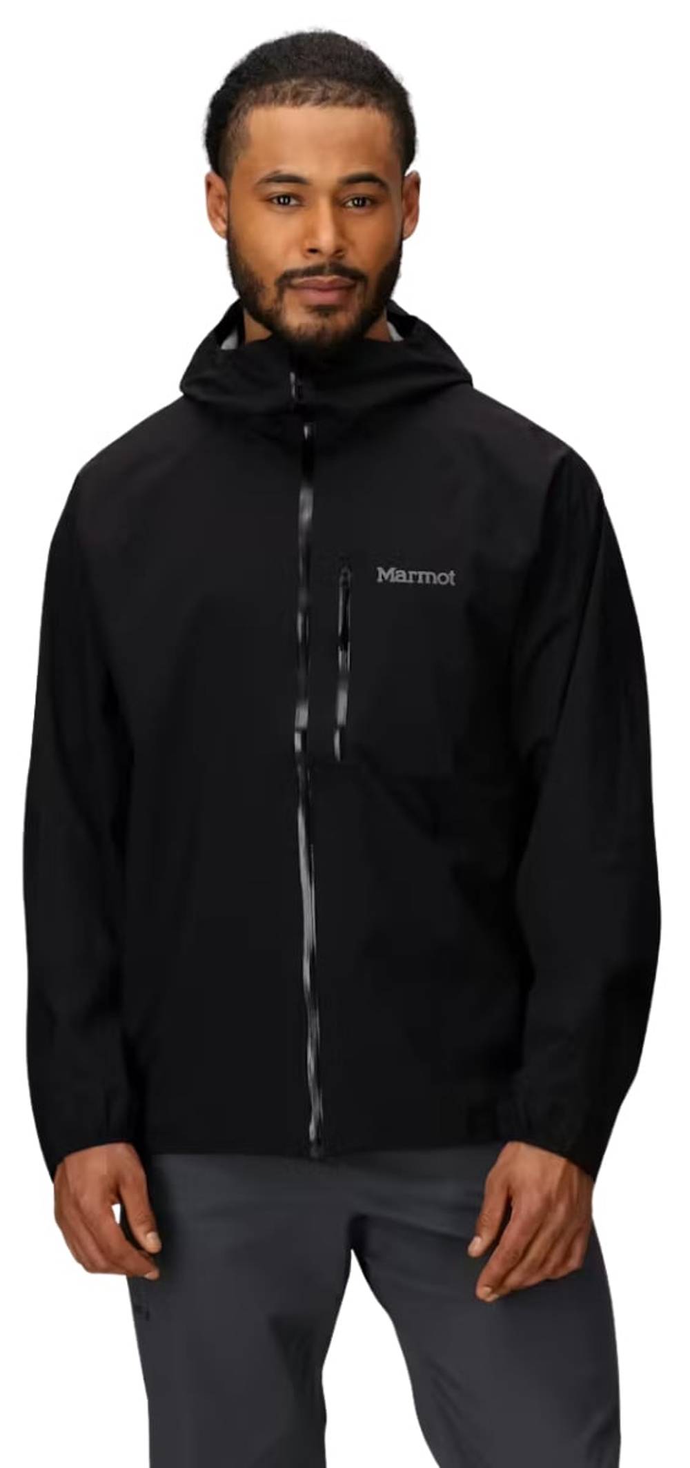 Marmot Superalloy Bio Rain Jacket in Black - Image 1 of 5