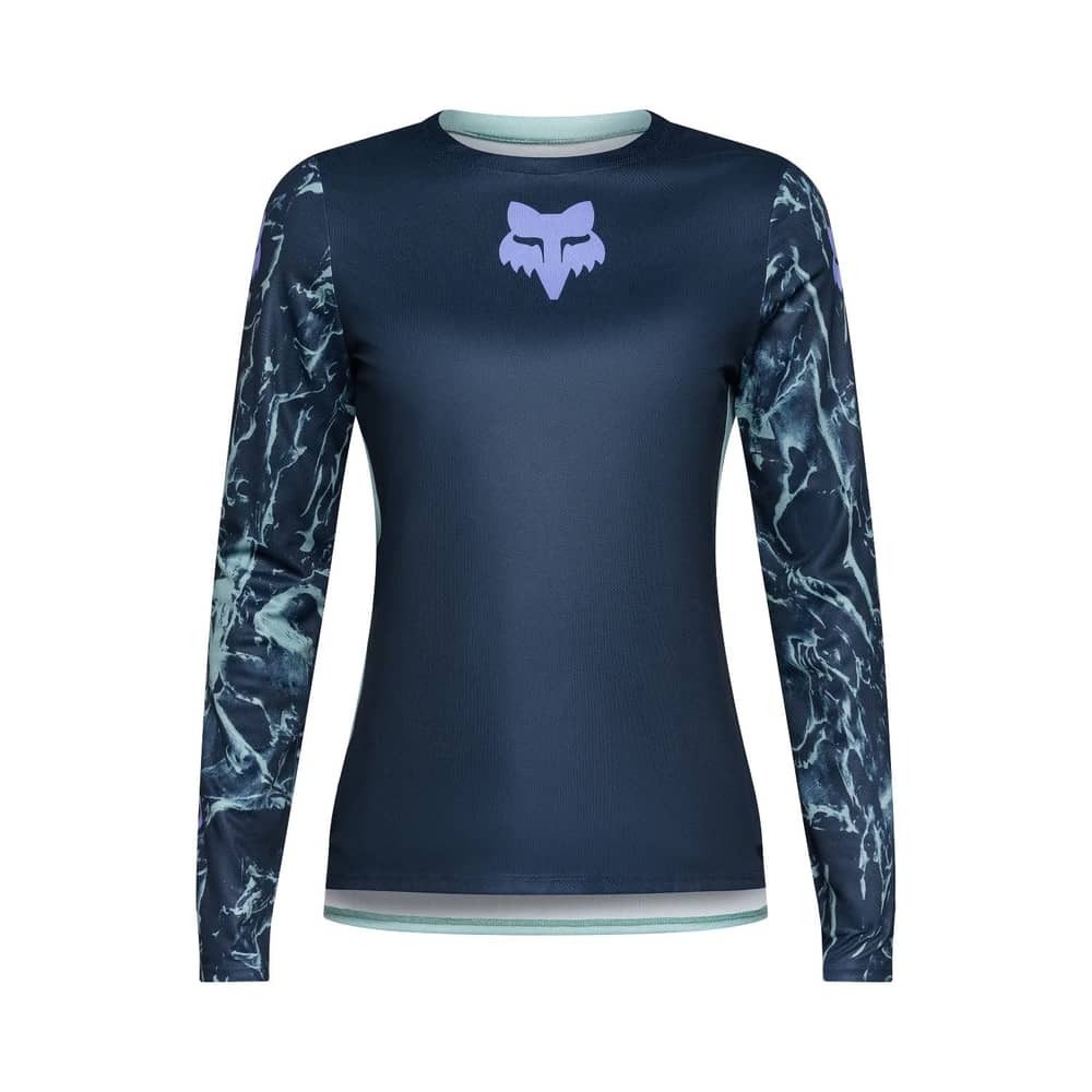 Fox W Ranger Ls Jersey Image Print in Arctic Blue - Image 1 of 2