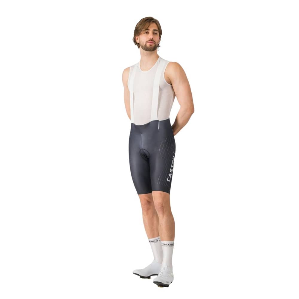 Castelli Free Aero Race S Kit Bibshort in Black/White - Image 3 of 4
