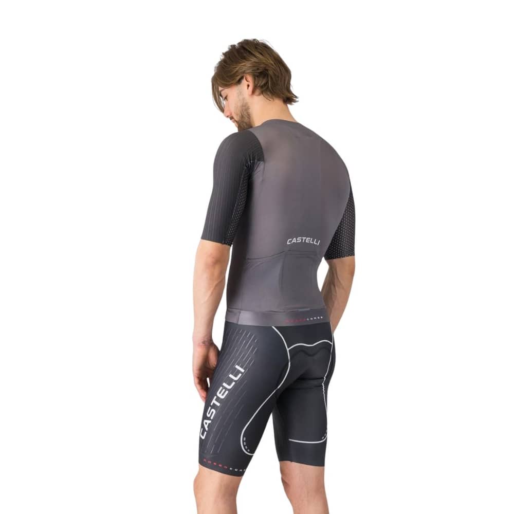 Castelli Free Aero Race S Kit Bibshort in Black/White - Image 2 of 4