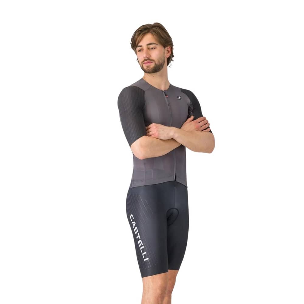 Castelli Free Aero Race S Kit Bibshort in Black/White - Image 1 of 4